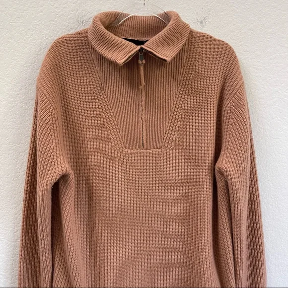 360 Cashmere Sweater Dress Quarter Zip Size Small